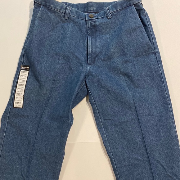Haggar SZ 36 x 32 Denim Blue Jeans Classic Fit  Stretch Denim New D15 - Picture 9 of 13